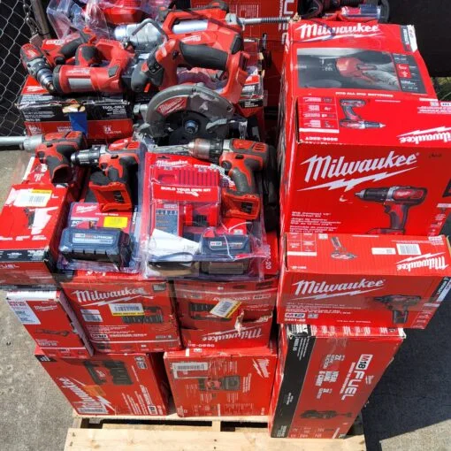 milwaukee restpartijen pallets nederland