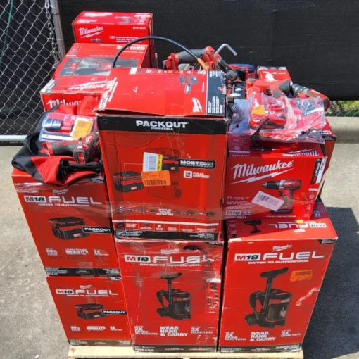 milwaukee restpartijen pallets nederland