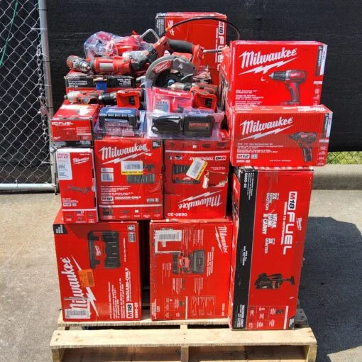 milwaukee restpartijen pallets nederland